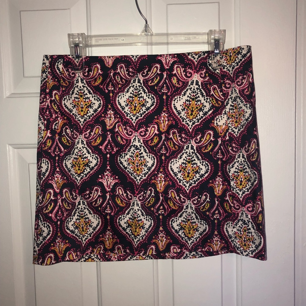 J. Crew patterned skirt